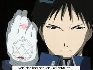 Roy Mustang - grozav doar sa pocnesti din degete si sa apara - Full Metal Alchemist